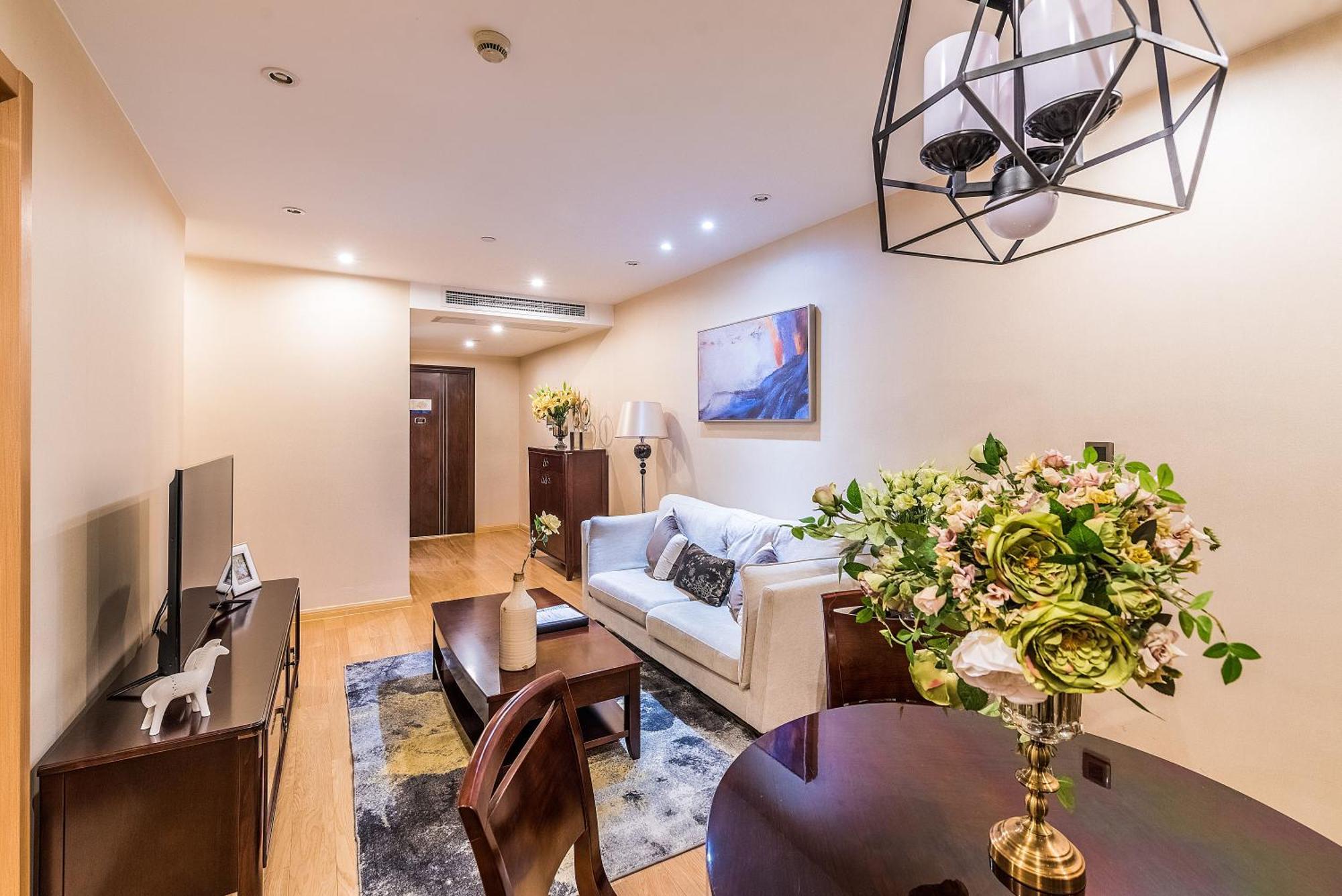 Green Court Residence Jinqiao Diamond Šanghaj Exteriér fotografie